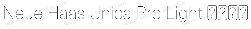 Neue Haas Unica Pro Light字体转换